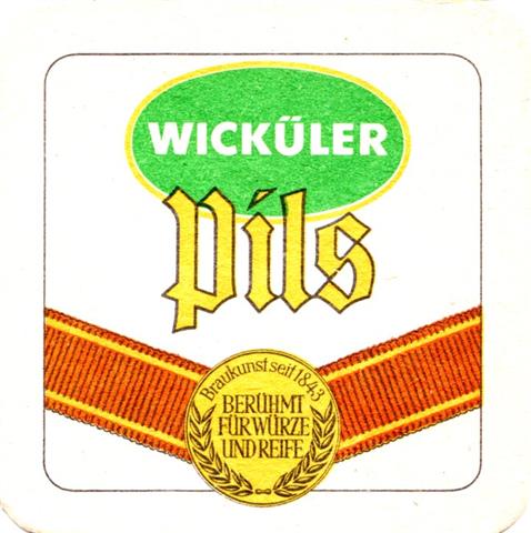 wuppertal w-nw wick pils qu 2a (185-u sticker berhmt-gelb)